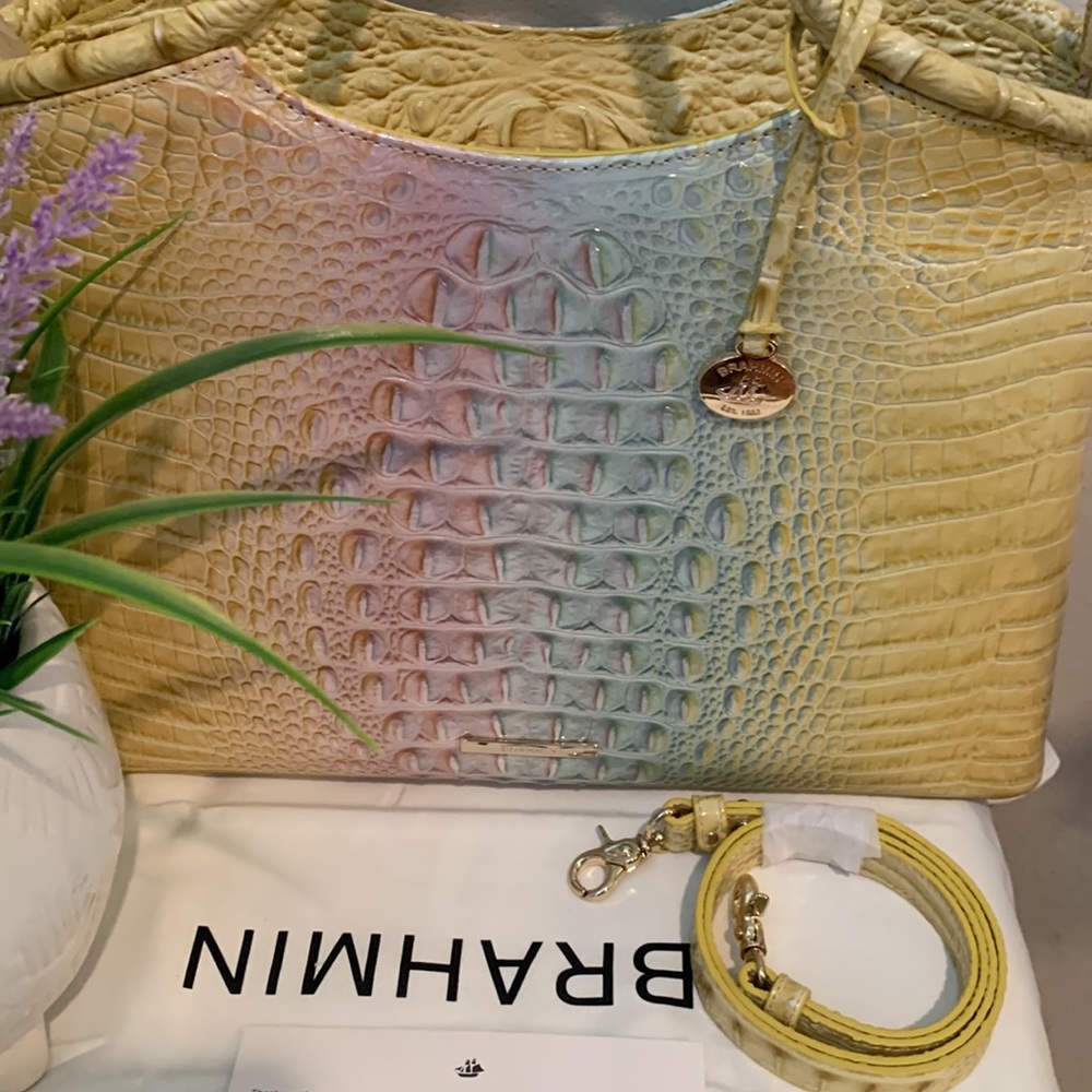 Brahmin Elaine daybreak Ombré Melbourne satchel bag - Picture 5 of 17
